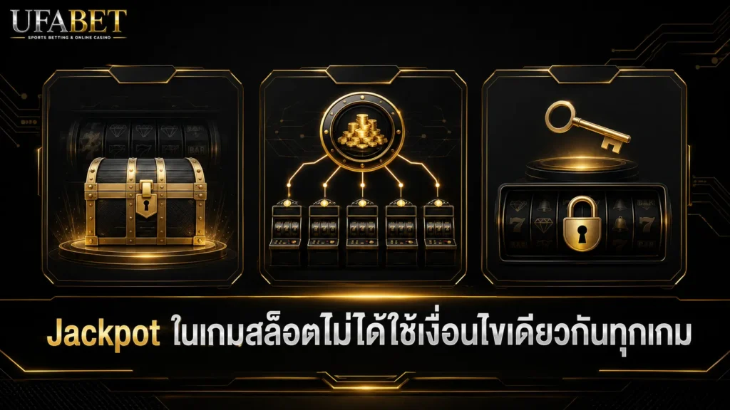 Jackpot ในเกมสล็อตมีทั้งรางวัลคงที่ Jackpot สะสม และรางวัลที่ต้องผ่านเงื่อนไขของเกม