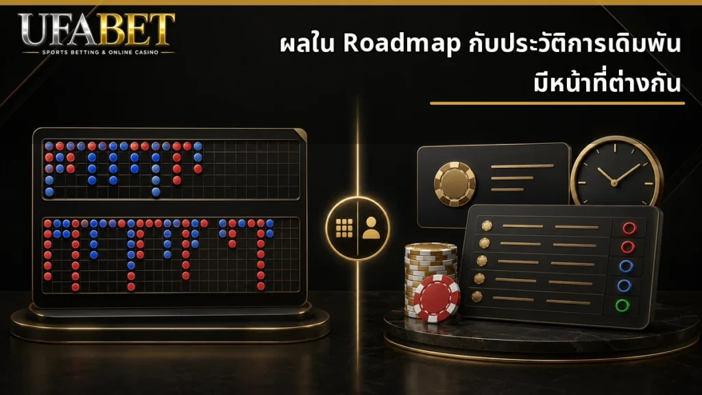 ความแตกต่างระหว่าง Roadmap บาคาร่าและประวัติการเดิมพันของบัญชี