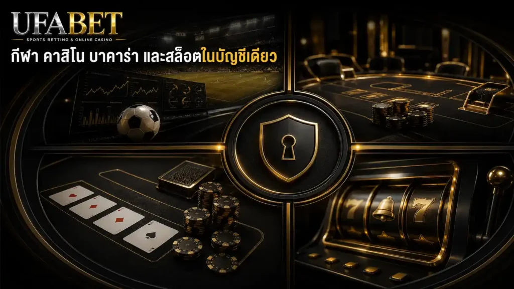 กีฬา คาสิโน บาคาร่า และสล็อตในบัญชี UFABET เดียว
