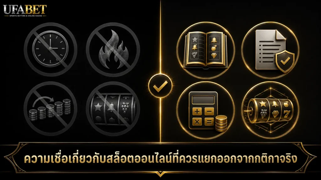เปรียบเทียบความเชื่อเกี่ยวกับ สล็อตออนไลน์ กับข้อมูลจริงจาก Paytable กติกา และจำนวนเดิมพันต่อรอบ