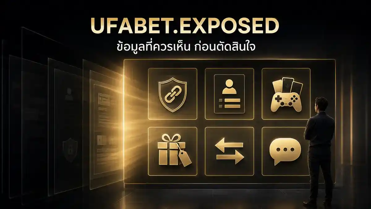 เกี่ยวกับเรา UFABET.EXPOSED เว็บไซต์ที่เปิดเผยข้อมูลบริการและเงื่อนไขก่อนตัดสินใจ
