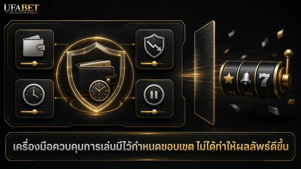 เครื่องมือควบคุมการเล่นช่วยจำกัดงบ เวลา และยอดขาดทุน แต่ไม่ได้เปลี่ยนผลลัพธ์ของเกมสล็อต