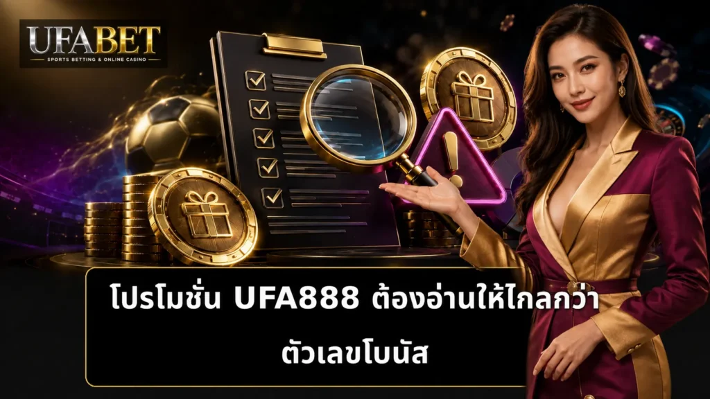โปรโมชั่น UFA888 ต้องอ่านให้ไกลกว่าตัวเลขโบนัส